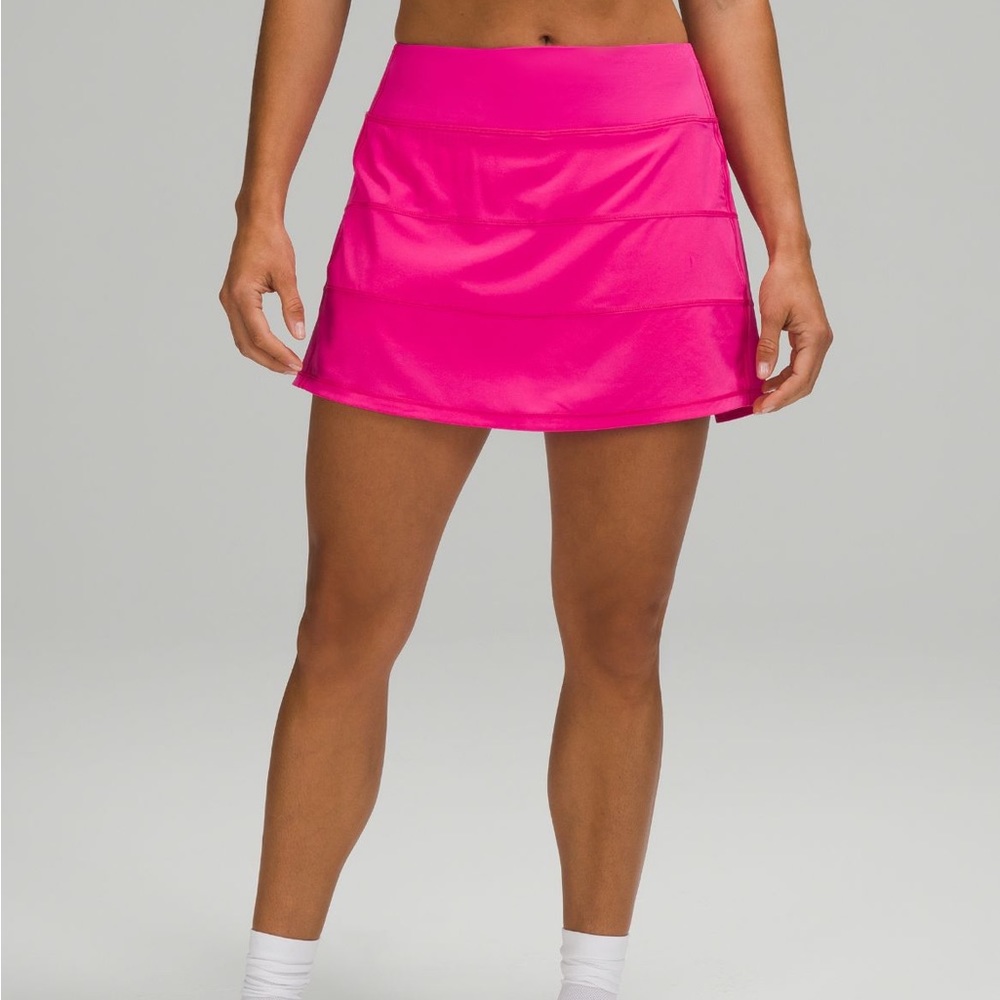 Lululemon Pace Rival Mid Rise Skirt Long pink